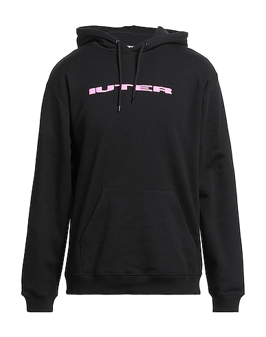 IUTER Hooded track jacket  Black 100% Cotton