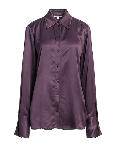 PATRIZIA PEPE Solid colour shirts & blouses Dark purple 100% Viscose