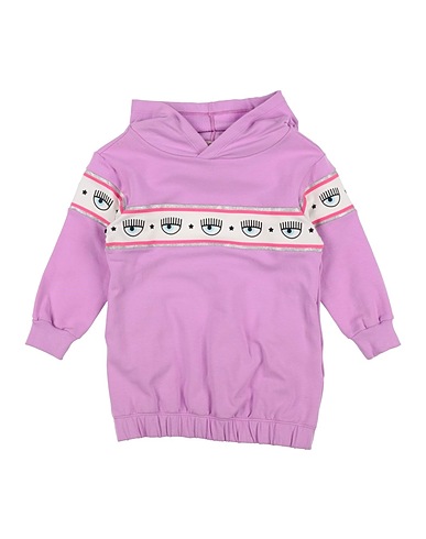 CHIARA FERRAGNI Dress Mauve 96% Cotton, 4% Elastane