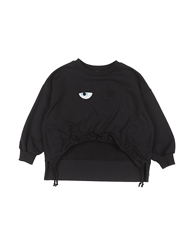 CHIARA FERRAGNI Sweatshirt Black 96% Cotton, 4% Elastane