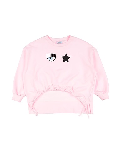 CHIARA FERRAGNI Sweatshirt Pink 96% Cotton, 4% Elastane