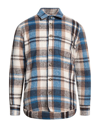 WHY NOT BRAND Camicia a quadri Blu 100% Poliestere