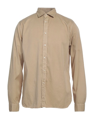 XACUS Solid colour shirt Sand 100% Cotton