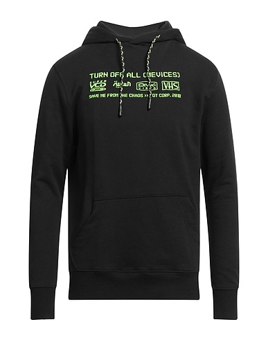 TOURNE DE TRANSMISSION Hoodie Schwarz 100% Baumwolle