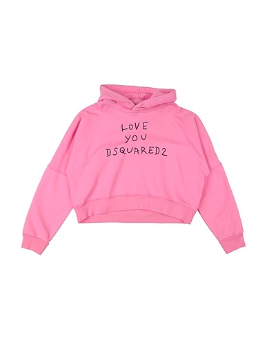 DSQUARED2 Felpa Rosa 100% Cotone