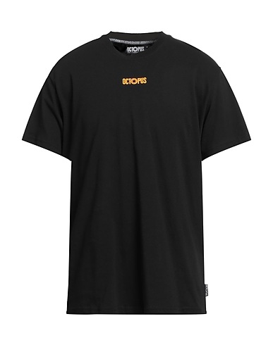 OCTOPUS T-shirt Black 100% Cotton