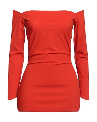 CHIARA BONI LA PETITE ROBE Schulterfreies Top Rostrot 72% Polyamid, 28% Elastan
