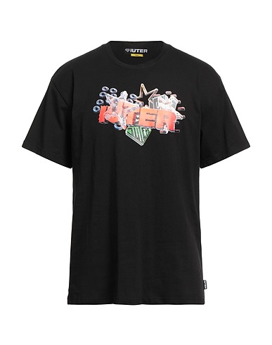 IUTER T-shirt Black 100% Cotton