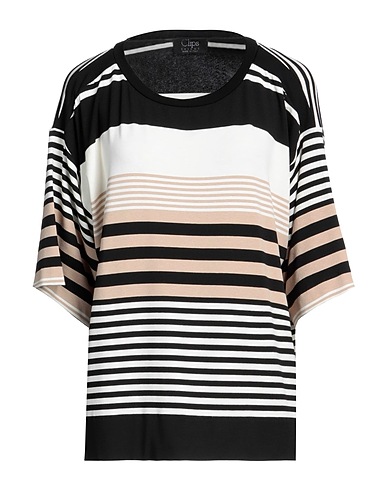 CLIPS T-shirt Black 95% Viscose, 5% Elastane