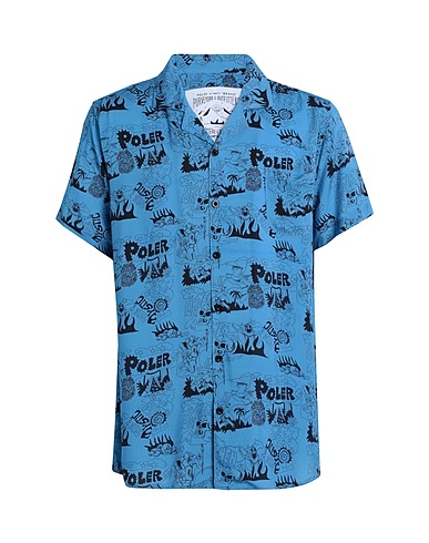 POLER Patterned shirt Poler Aloha Hemd
 Light blue 100% Viscose