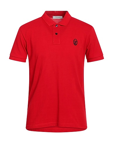 TRUSSARDI COLLECTION Polo shirt Red 100% Cotton