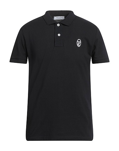 TRUSSARDI COLLECTION Poloshirt Schwarz 100% Baumwolle