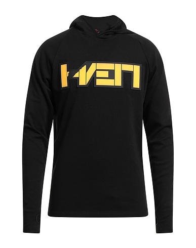 HAERVAERK Hooded track jacket  Black 70% Viscose, 27% Polyester, 3% Elastane