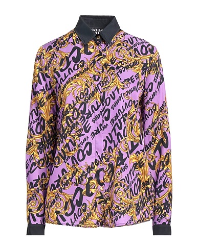 VERSACE JEANS COUTURE Chemises et chemisiers fantaisie Violet 100% Viscose