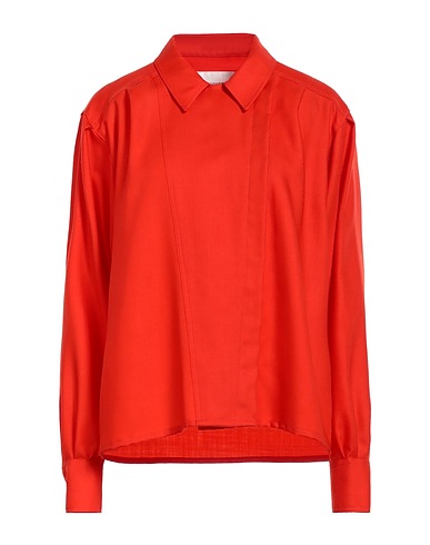 LES COYOTES DE PARIS Hemden und Blusen einfarbig Tomatenrot 100% Baumwolle