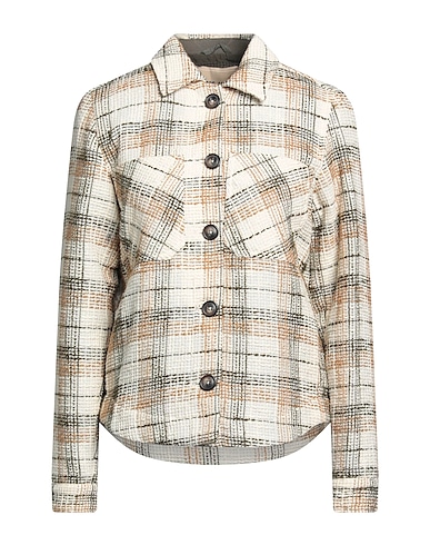 MOS MOSH Checked shirt Ivory 100% Cotton