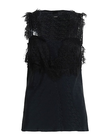 PINKO Top Nero 69% Acetato, 31% Seta
