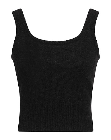 FEDERICA TOSI Top Black 35% Mohair wool, 35% Alpaca wool, 30% Polyamide