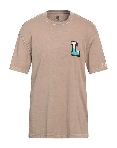 LEE T-Shirt Hellbraun 100% Baumwolle