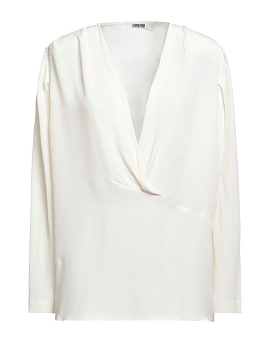 GRIFONI Top Ivory 69% Acetate, 31% Silk