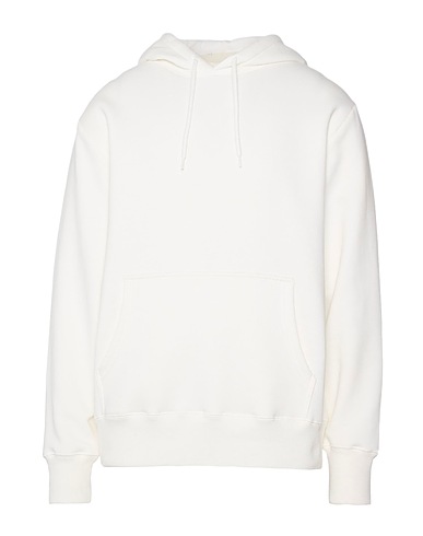 GRIFONI Hooded track jacket  White 75% Cotton, 25% Polyester