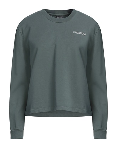 FREDDY Felpa Piombo 100% Cotone
