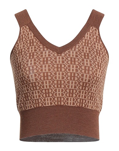 BALLANTYNE Top Brown 100% Wool