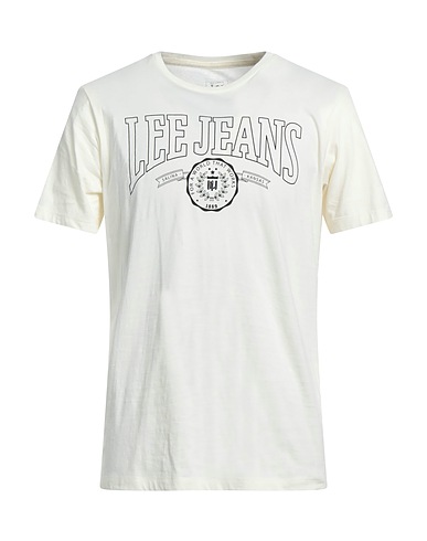 LEE T-shirt Off white 100% Cotton