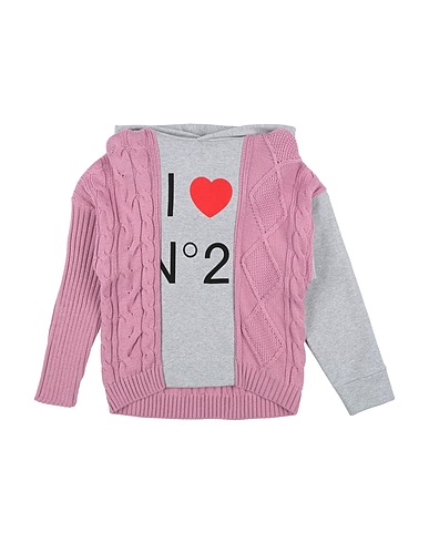 N°21 Felpa Rosa antico 80% Lana, 20% Nylon, Cotone