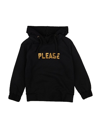 PLEASE Sweatshirt Black 100% Cotton