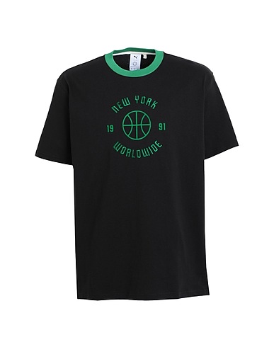 PUMA T-shirt PUMA x RHUIGI Graphic Tee
 Black 100% Cotton