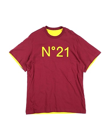 N°21 T-shirt Burgundy 100% Cotton