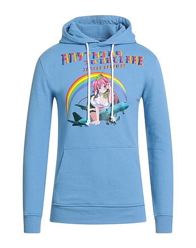 SUNSET SOLDIERS Hooded sweatshirt Light blue 100% Cotton