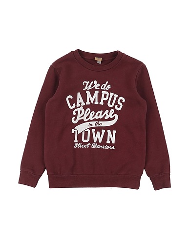 PLEASE Sweatshirt Burgundy 100% Cotton