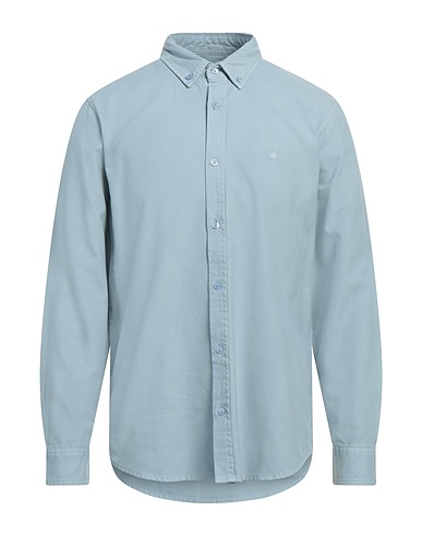 CARHARTT WIP Solid color shirt Light blue 100% Cotton