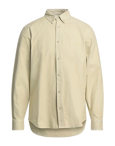 CARHARTT WIP Solid colour shirt Sage green 100% Cotton