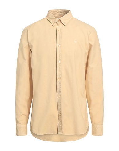 CARHARTT WIP 솔리드 컬러 셔츠 샌드 100% 코튼
