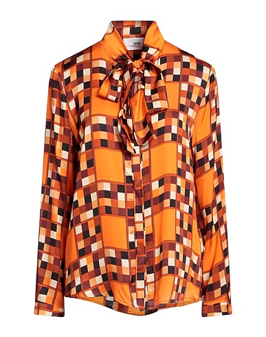 SOLOTRE Patterned shirts & blouses Orange 100% Viscose