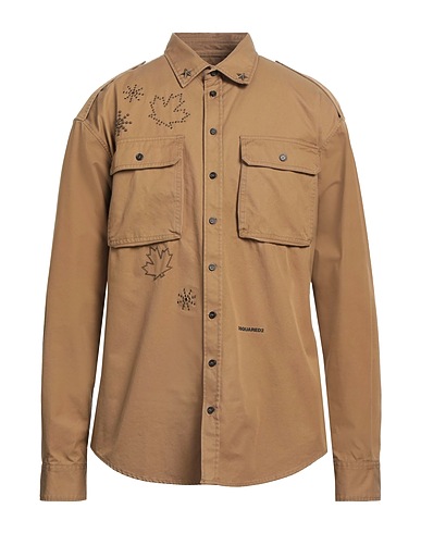 DSQUARED2 Однотонная рубашка 100% Хлопок, Латунь