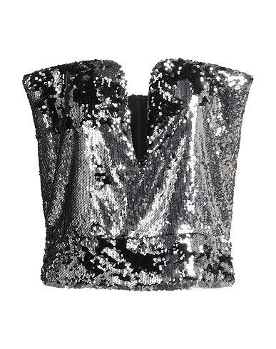 ISABEL MARANT Bustier Silver 100% Cotton