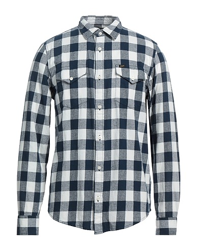 LEE Kariertes Hemd Marineblau 100% Baumwolle