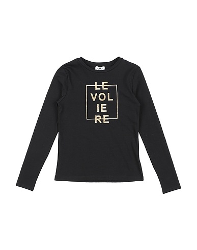 LE VOLIÈRE T-shirt Black 95% Cotton, 5% Elastane