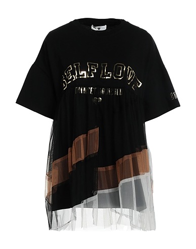 TWINSET T-shirt U&B Black 100% Cotton, Polyester