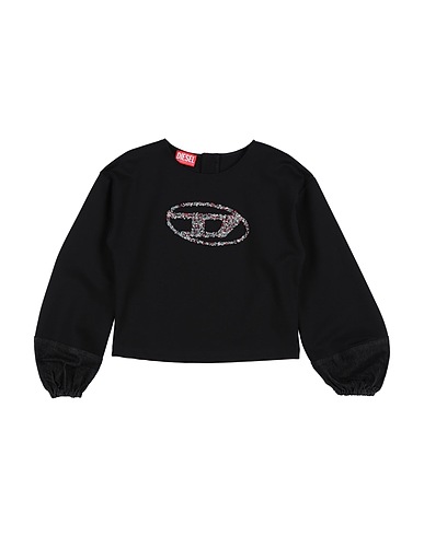 DIESEL Sweatshirt Black 67% Viscose, 28% Polyamide, 5% Elastane