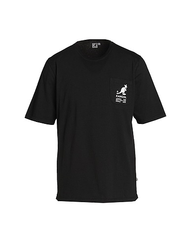 KANGOL T-Shirt Schwarz 100% Baumwolle