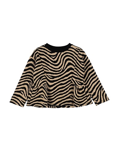 MEILISA BAI Sweatshirt Beige 52% Polyester, 47% Cotton, 1% Elastane