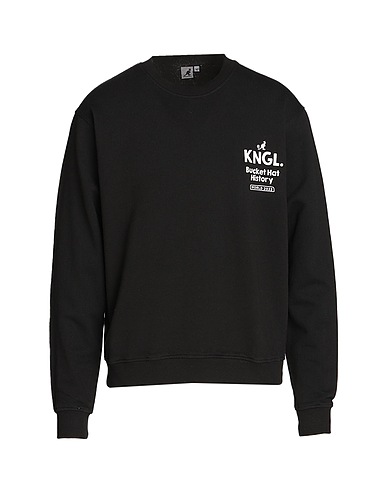 KANGOL Felpa Nero 100% Cotone