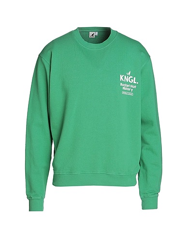 KANGOL Felpa Verde 100% Cotone