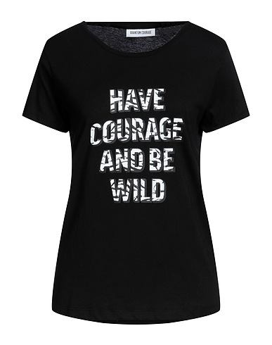 QUANTUM COURAGE T-shirt Black 50% Cotton, 50% Modal