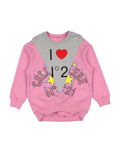 N°21 Felpa Rosa 100% Cotone